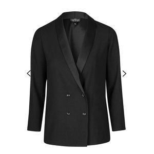 Topshop Satin Slouch Blazer Size 2